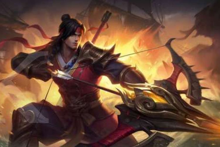 Karakter Yi Sun Shin di game Mobile Legends. 