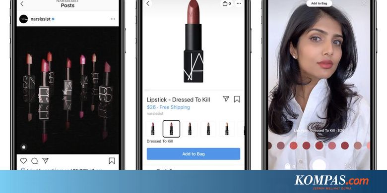 Instagram Punya Fitur AR untuk Menjajal Lebih Dulu Barang yang Dijual