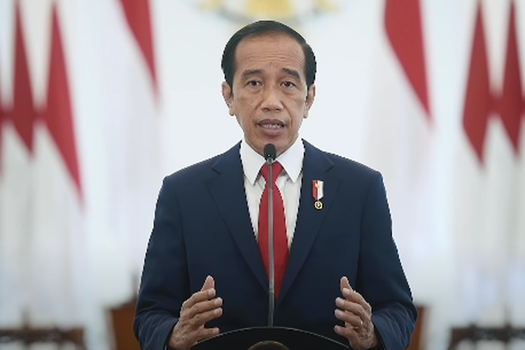 Presiden Joko Widodo berpidato dalam sidang umum ke-76 PBB.