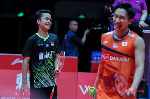 Kata Ginting soal Peluang Lawan Momota di Indonesia Masters 2021