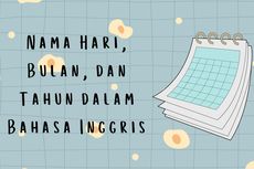 Nama Hari, Bulan, dan Tahun dalam Bahasa Inggris