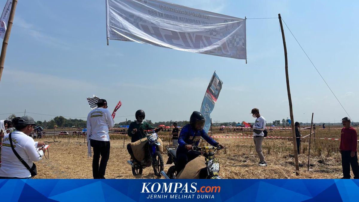 Cerita Balapan Ojek Gabah di Ngawi: Bentuk Syukur Panen Raya, Sawah Kering Jadi Sirkuit