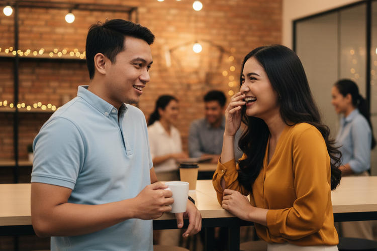 Ilustrasi rekan kerja.