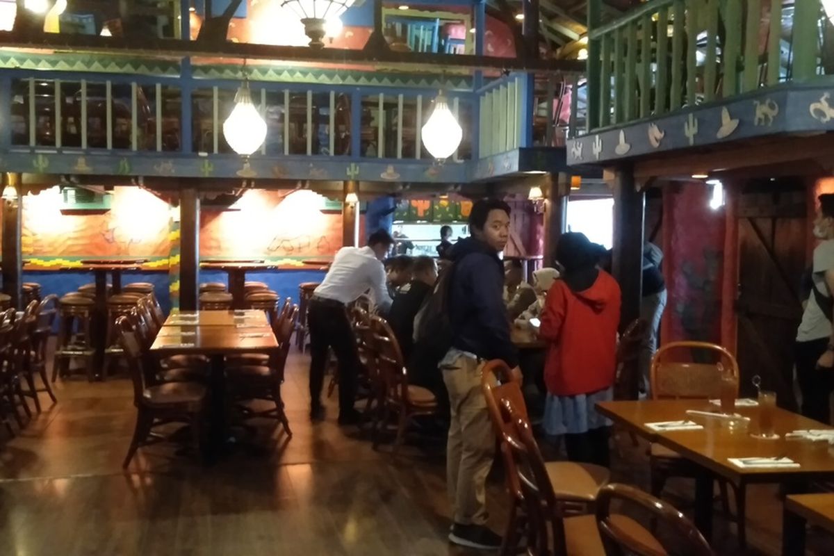 restoran bergaya Meksiko bernama Amigos di bilangan Kemang, Jakarta Selatan, Senin (2/3/2020)
