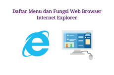 Daftar Menu dan Fungsi Web Browser Internet Explorer