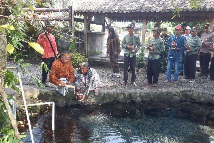 Objek wisata umbul kemanten di Desa Sidowayah, Kecamatan Polanharjo, Klaten, Jawa Tengah.