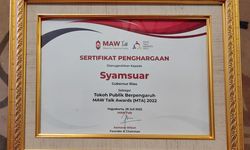 Gubernur Syamsuar Bersyukur Dinobatkan sebagai Tokoh Publik Berpengaruh Versi MTA 2022