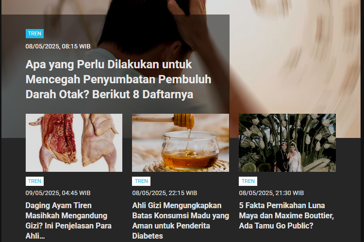 [POPULER TREN] Cara Cegah Penyumbatan Pembuluh Darah Otak | Tanggapan Pengamat Tentang Kirim Siswa ke Barak Militer Jadi Program Nasional