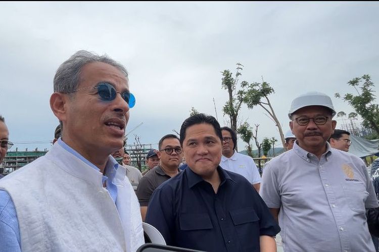 Delegasi Emaar Properties didampingi Menteri BUMN Erick Thohir berkunjung ke Ibu Kota Nusantara (IKN), Minggu (26/5/2024).