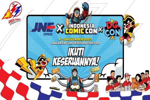 JNE Hadir di Indonesia Comic Con x DG Con 2023
