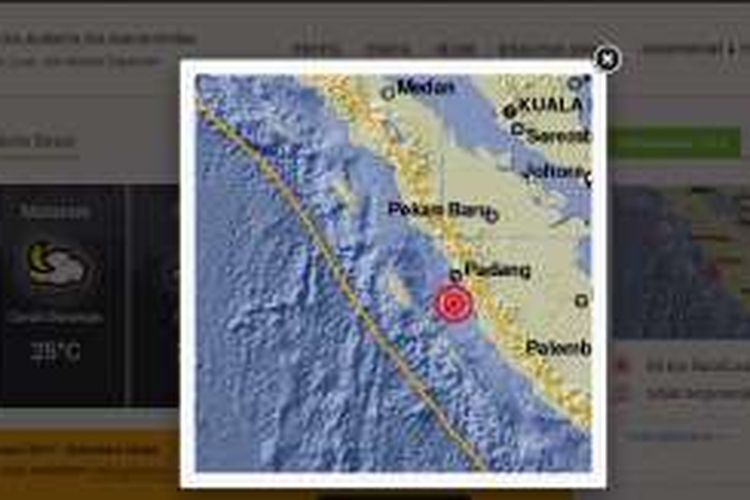 Gempa 5,5 SR guncang Padang 