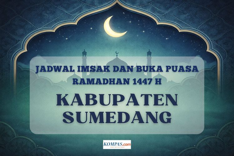 Jadwal imsak dan buka puasa Ramadhan 2026 Kabupaten Sumedang lengkap dari tanggal 1 - 30 Ramadhan 1447 H.
