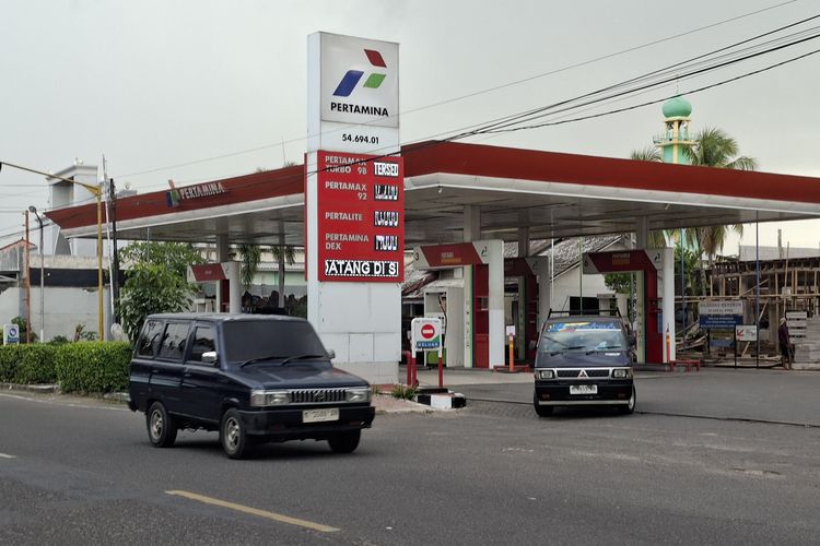 Salah satu SPBU di Kecamatan Kota, Sumenep, Jawa Timur. 