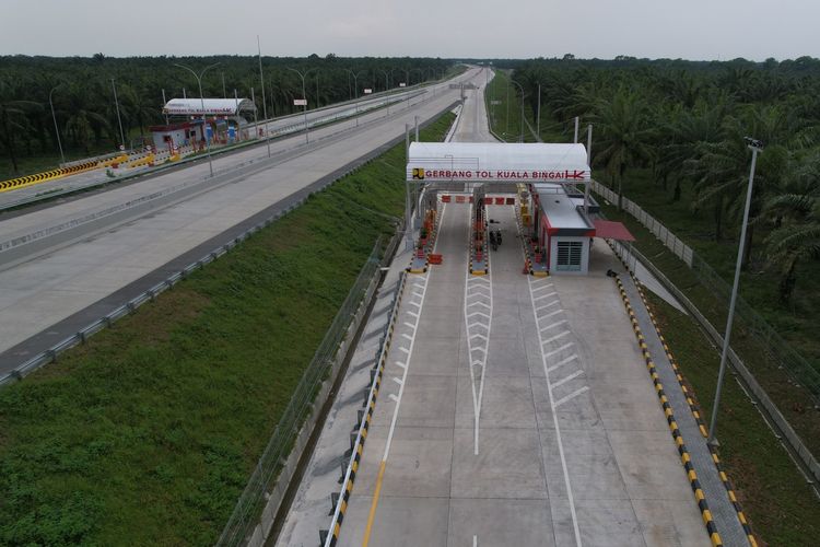 Tol Binjai-Langsa Segmen Stabat-Kuala Bingai sepanjang 7,55 km.