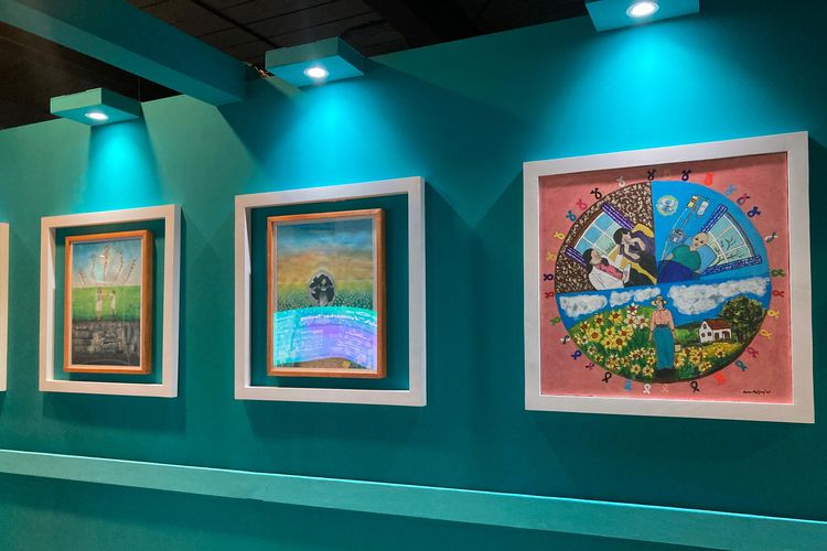 Pameran seni bertajuk ?Understanding Cancer Through Art? yang digelar di MGP Space, SCBD Park, Jakarta Selatan, sejak Rabu (4/2/2026) sampai Minggu (8/2/2026), untuk merayakan Hari Kanker Sedunia.
