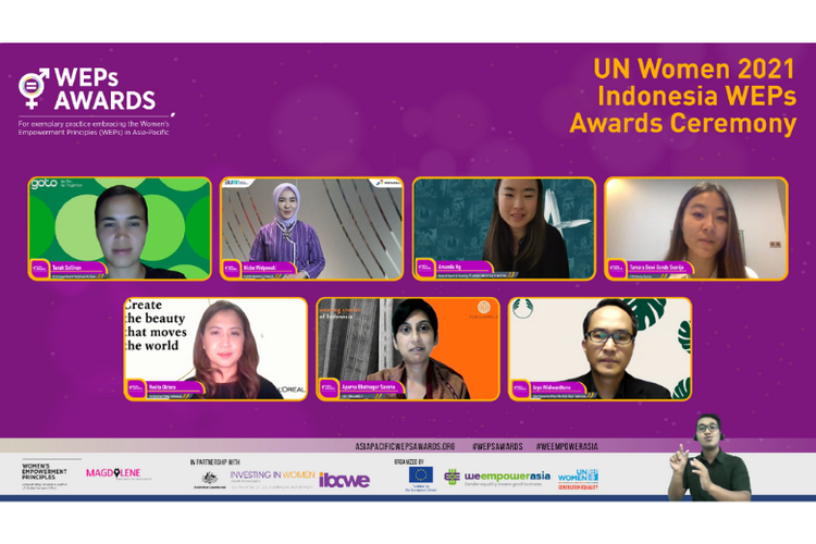 Gojek meraih juara pertama dalam penghargaan UN Women 2021 WEP Award suntuk kategori Transparency and Reporting