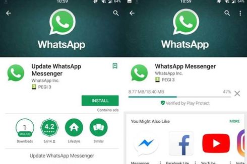 Hati-hati, WhatsApp Tiruan Banyak Beredar di Google Play Store