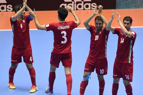 Hasil 16 Besar Piala Dunia Futsal: Iran Menangi Drama 17 Gol, Portugal-Spanyol Menyusul