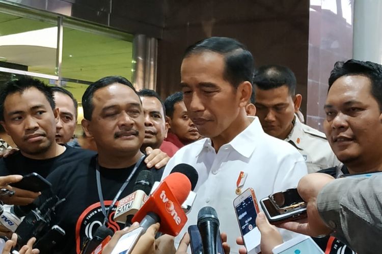 Presiden Joko Widodo menghadiri rembuk nasional 98 di Jakarta, Sabtu (7/7/2018).