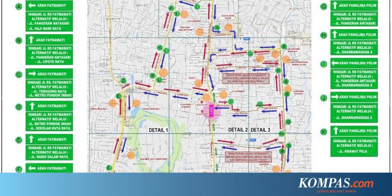 Ini Alternatif Penutupan Jalan Fatmawati Karena 