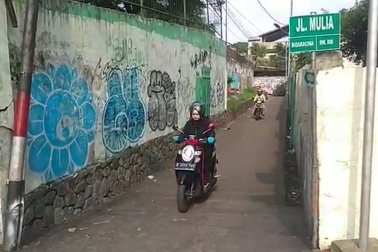 Lokasi pelecehan seksual pria remas bokong wanita di Jalan Mulia, RT 08, RW 08, Jatinegara, Jakarta Timur, Senin (20/1/2020).