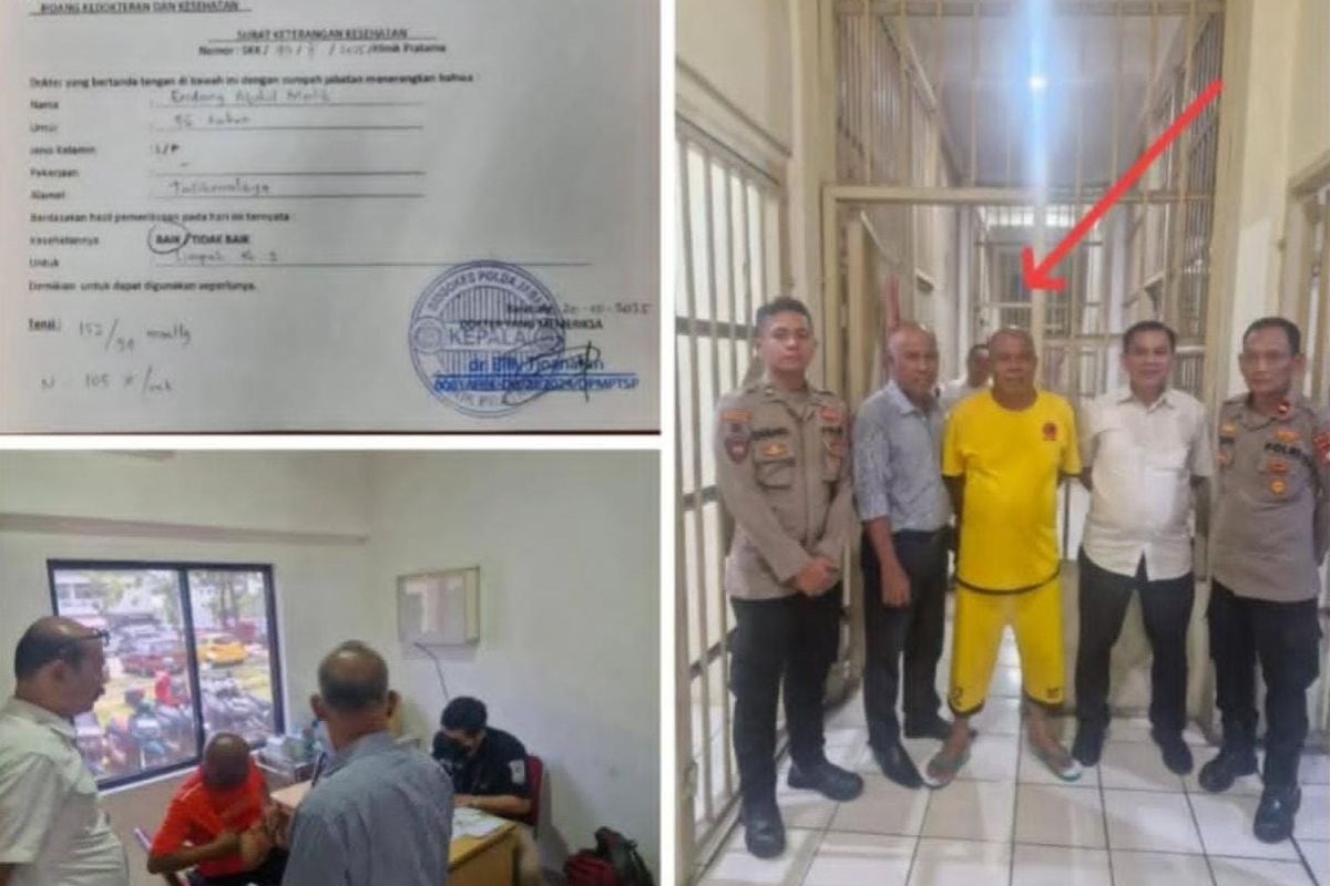 Bos pasir terkenal asal Kabupaten Tasikmalaya, Jawa Barat, Endang juta atau inisial EAM menjadi tersangka kasus tambang ilegal dan ditahan di ruang tahanan Polda Jawa Barat, Kamis (23/10/2025).