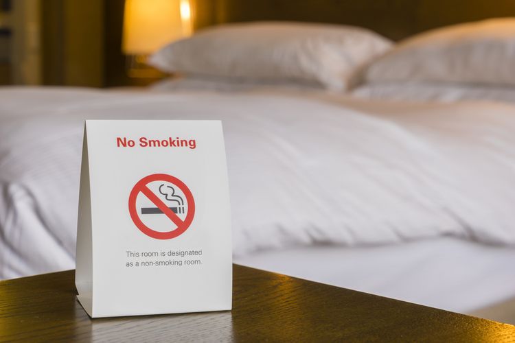 Ilustrasi non smoking room di hotel 