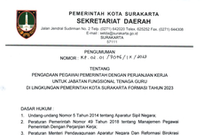 Syarat dan Cara Daftar 879 Formasi PPPK Teknis dan Guru Pemkot Solo