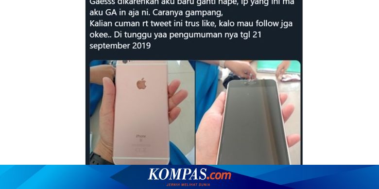 Kenapa Warganet Ramai Bikin Giveaway Ponsel Ini Penjelasan Pengamat Halaman All Kompas Com