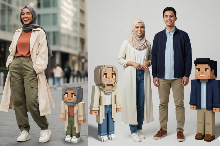 Ingin Foto Jadi Karakter Minecraft yang Lagi Viral? Ini Prompt Gemini AI Paling Akurat