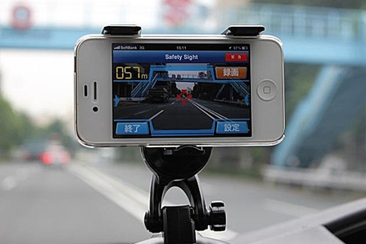 Aplikasi Safety Sight pada iPhone di Jepang