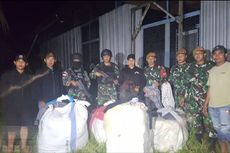 Dipergoki TNI Menyelundupkan Karung Berisi Pakaian Rombengan Impor di Pulau Sebatik, 4 Pelaku Kabur ke Malaysia 