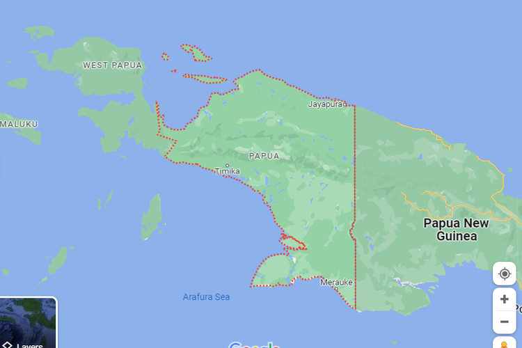 Peta Wilayah Papua