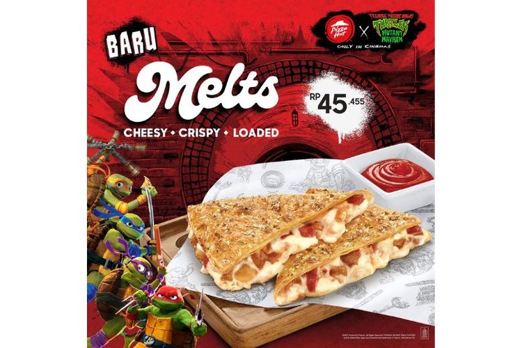 Pizza Hut Indonesia meluncurkan Pizza Melts dengan roti tipis dan renyah, keju berlimpah, serta isi yang banyak. 