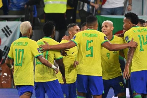 HT Brasil Vs Korea Selatan: Neymar dkk Menari, Tim Samba Memimpin 4-0