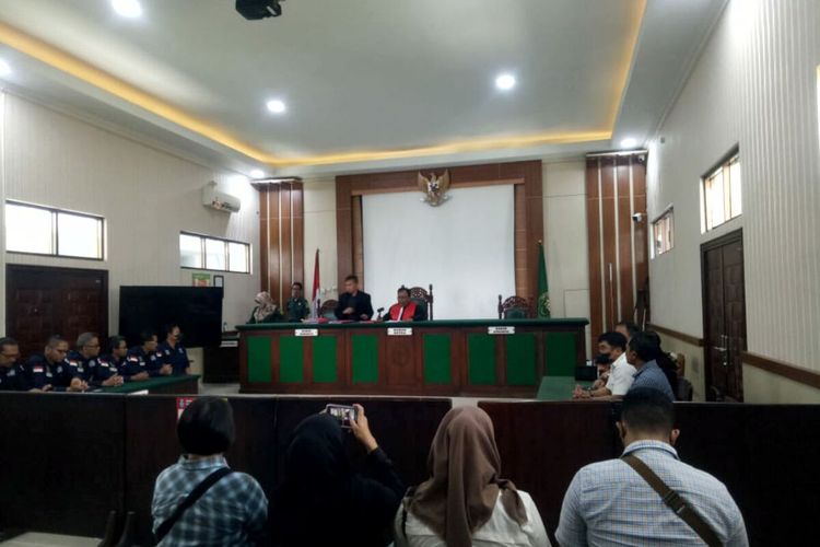 Sidang gugatan praperadilan atas penetapan mantan wali kota Blitar Samanhudi Anwar sebagai tersangka perampokan rumah dinas, Rabu (22/2/2023)