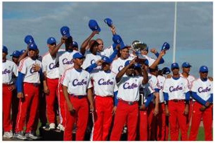 Tim nasional bisbol Kuba.