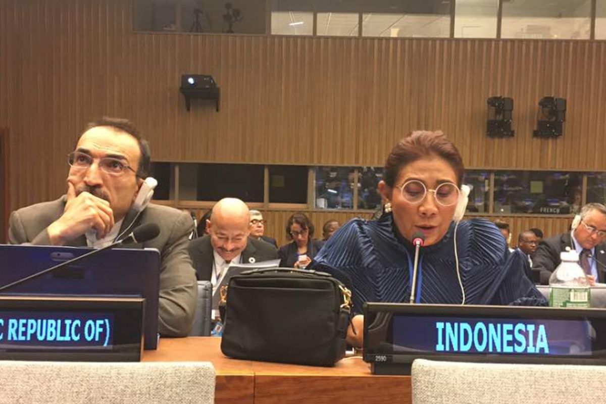 Menteri Kelautan dan Perikanan Susi Pudjiastuti