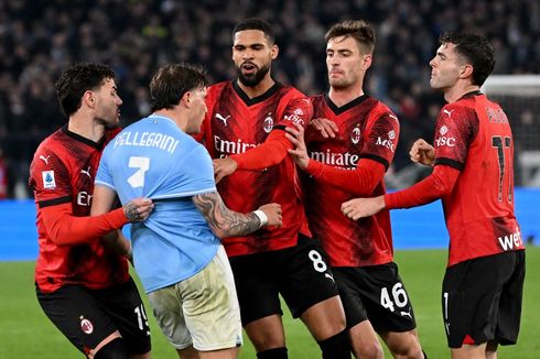 Hasil Lazio Vs Milan 0-1, Tiga Kartu Merah dan Gol Dramatis Okafor