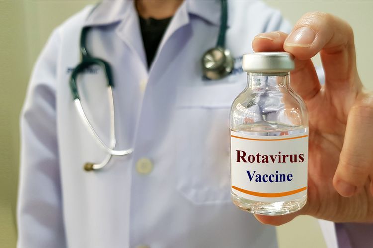 Ilustrasi vaksin Rotavirus.