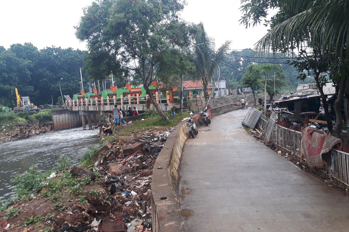Kawasan RT 08, RW 011, Kelurahan Kramat Jati, Kecamatan Kramat Jati, Jakarta Timur, Rabu (8/1/2020), yang sempat terendam banjir setinggi 2,5 meter pada 1 Januari 2020.