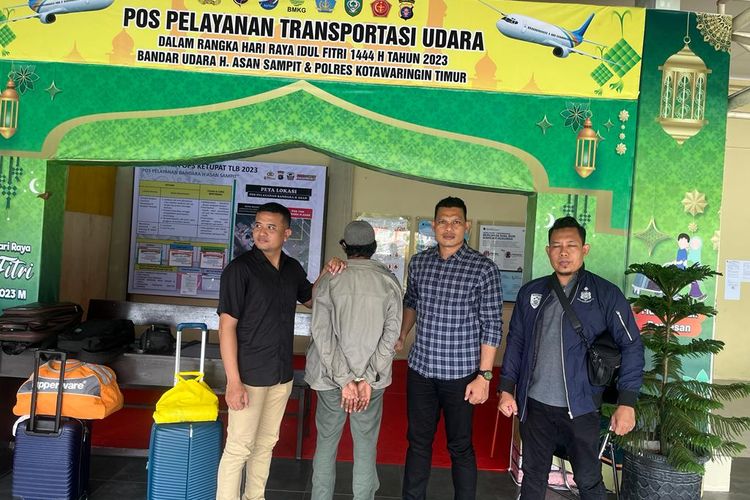 ES (49) eks Kades Braja Sakti, Lampung Timur yang ditangkap setelah buron 3 bulan ke Kalimantan.
