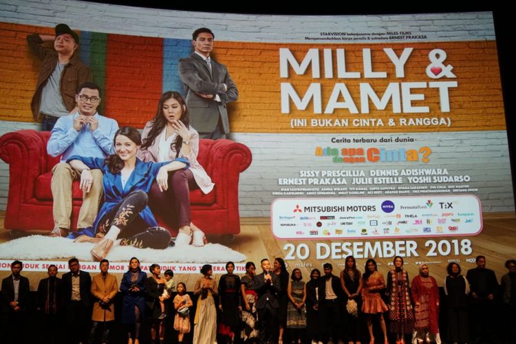 Produk kendaraan penumpang Mitsubishi ikut dalam film Milly Mamet garapan Starvision dan Miles