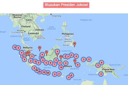 Begini Jika Blusukan Presiden Jokowi Dipetakan Secara Digital
