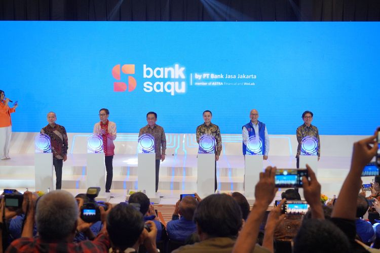 Peluncuran Bank Saqu di Menara Astra, Jakarta Pusat pada Senin (20/11/2023)
