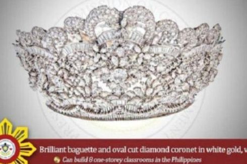 Pemerintah Filipina Pamerkan Perhiasan Mewah Milik Imelda Marcos