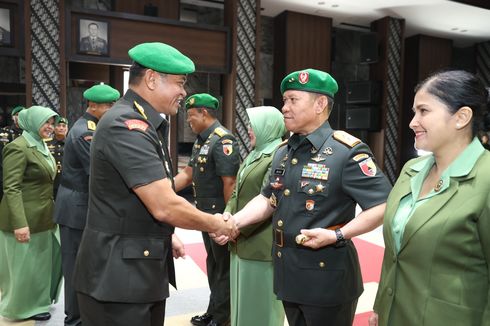 KSAD Maruli Pimpin Sertijab 7 Jabatan Strategis TNI AD, di Antaranya Pangdam Brawijaya