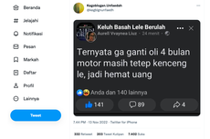 Ramai soal Motor Tak Ganti Oli 4 Bulan Disebut Masih Kencang, Ini Kata Dosen Teknik Mesin