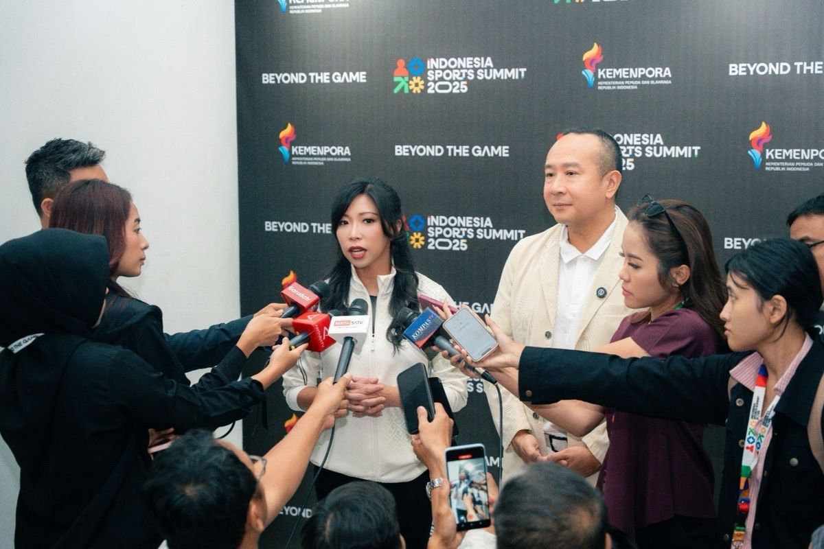 Direktur Utama InJourney Maya Watono pada forum Indonesia Sport Summit (ISS) 2025. 