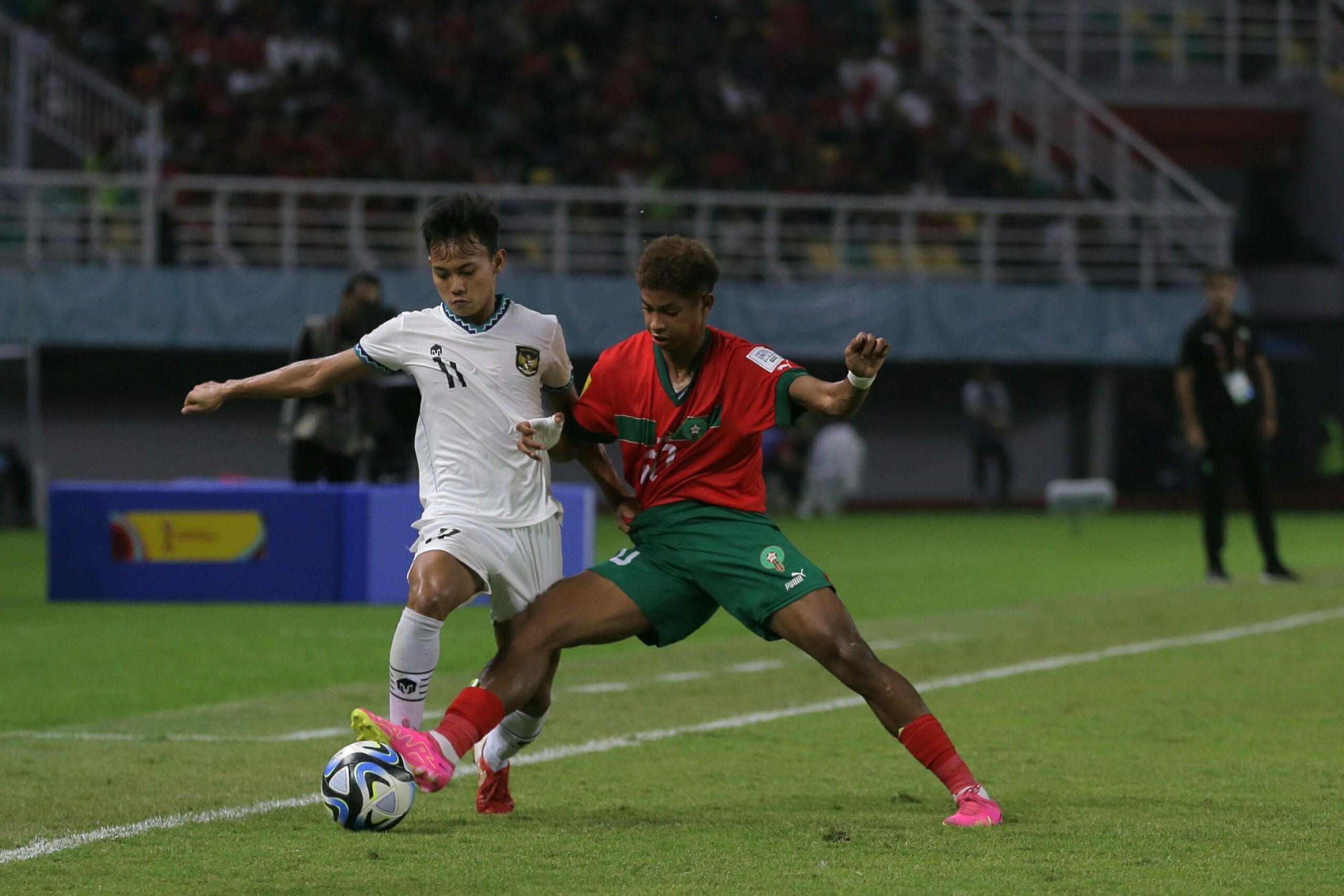 Hasil Indonesia Vs Maroko: Diwarnai Gol Free Kick Cantik Nabil, Garuda Kalah 1-3